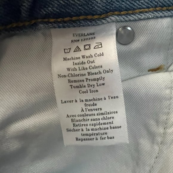 NEW Everlane The ’90s Cheeky Jean Raw Hem Sz 30 - Picture 10 of 12